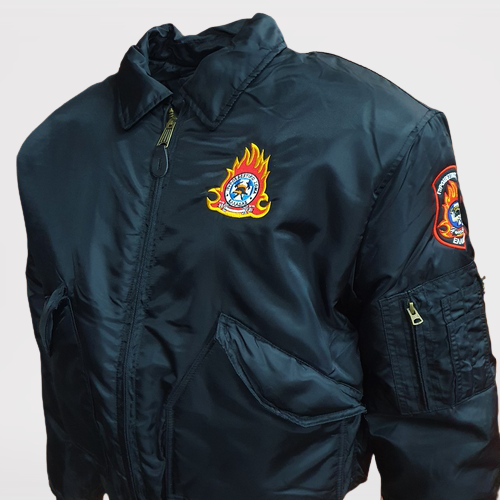Fly jacket Survivors με κεντήματα Πυροσβεστικής