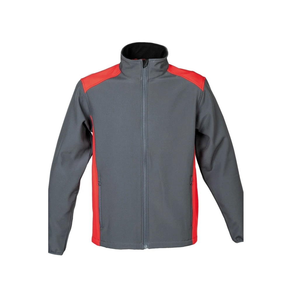 Φωτογραφία από Garda - Δίχρωμο τζάκετ softshell 2 στρώσεων σε χρώμα Grey-Red