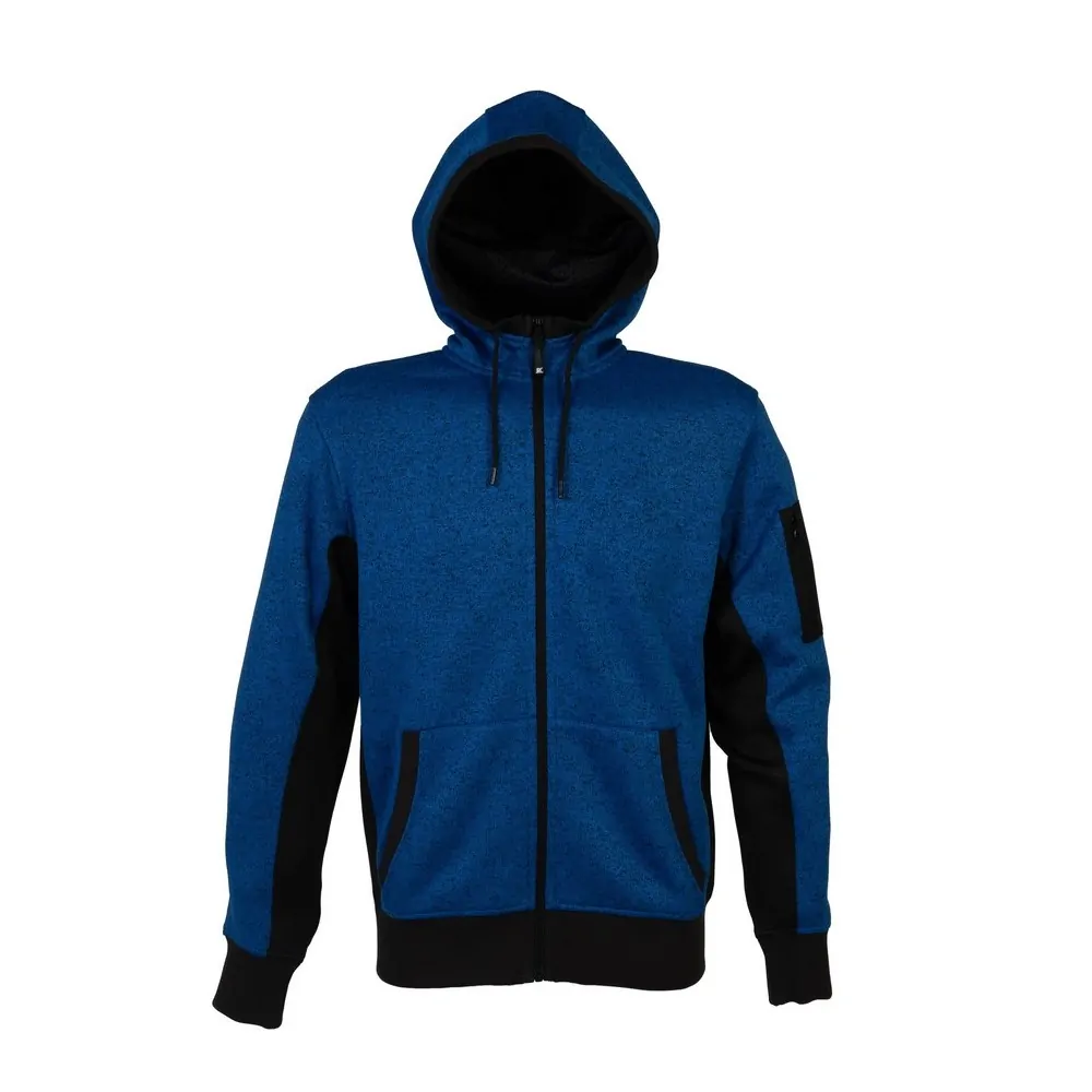 Φωτογραφία από New Quebec Man - Ανδρική ζακέτα fleece με κουκούλα σε χρώμα Royal Blue