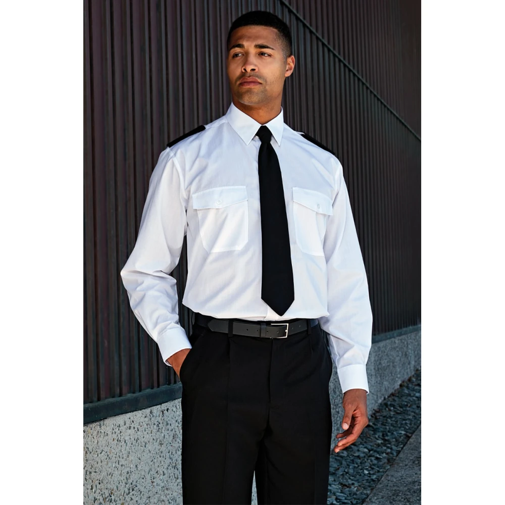 Κεντρική φωτογραφία από PR210 - Ανδρικό Πουκάμισο με επωμίδες μακρυμάνικο σε χρώμα White