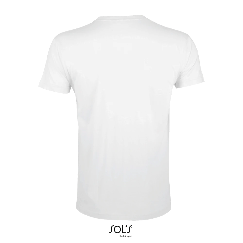 Φωτογραφία από πίσω από Regent Fit Λευκό - Ανδρικό T-shirt σε στενή γραμμή σε χρώμα White