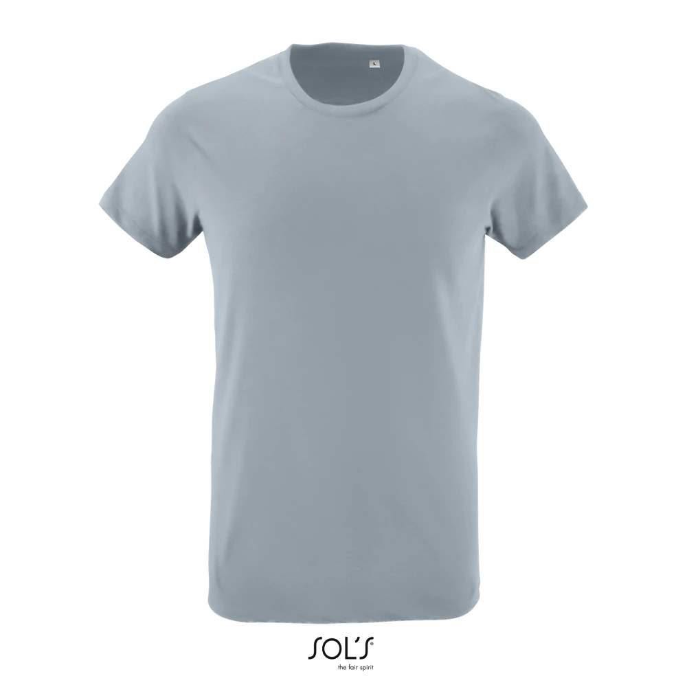 Φωτογραφία από μπροστά από Regent Fit - Ανδρικό T-shirt σε στενή γραμμή σε χρώμα Pure Grey