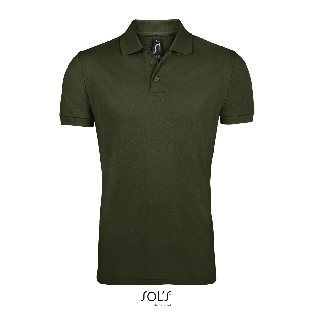 Φωτογραφία από μπροστά από Prime Men 4-5XL - Ανδρικό πόλο πικέ σε χρώμα Army