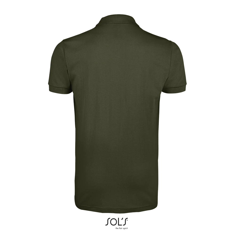 Φωτογραφία από πίσω από Prime Men 4-5XL - Ανδρικό πόλο πικέ σε χρώμα Army