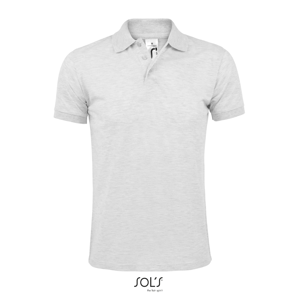 Φωτογραφία από μπροστά από Prime Men 4-5XL - Ανδρικό πόλο πικέ σε χρώμα Ash