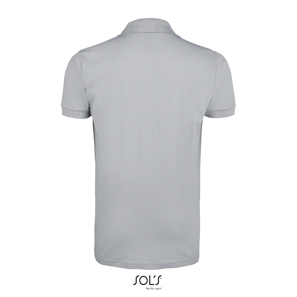Φωτογραφία από πίσω από Prime Men 4-5XL - Ανδρικό πόλο πικέ σε χρώμα Pure Grey