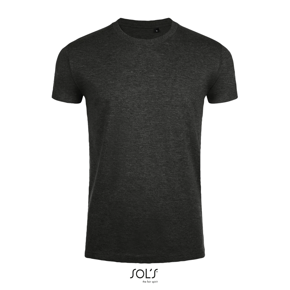 Φωτογραφία από μπροστά από Imperial Fit Heather - Ανδρικό T-shirt σε χρώμα Charcoal Melange
