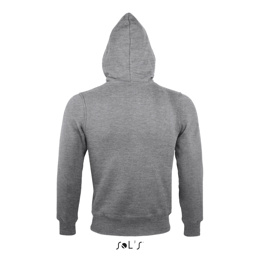 Φωτογραφία από πίσω από Sherpa - Unisex ζακέτα φούτερ με κουκούλα σε χρώμα Grey Melange