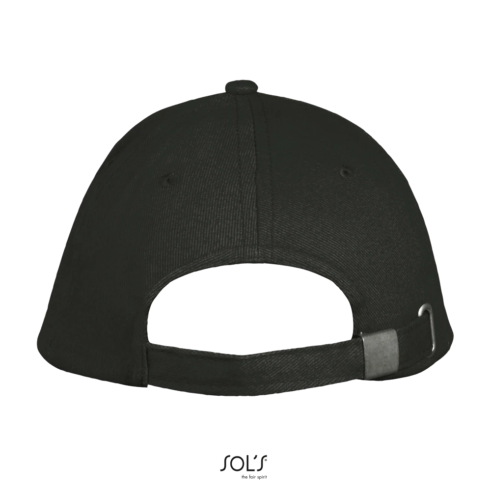 Φωτογραφία από πίσω από Long Beach - Πεντάφυλλο καπέλο τζόκεϊ σε χρώμα Dark Grey-Light Grey