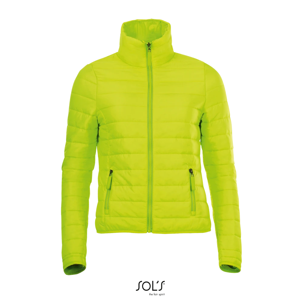 Φωτογραφία από μπροστά από Ride Women - Γυναικείο ελαφρύ μπουφάν με επένδυση σε χρώμα Neon Lime