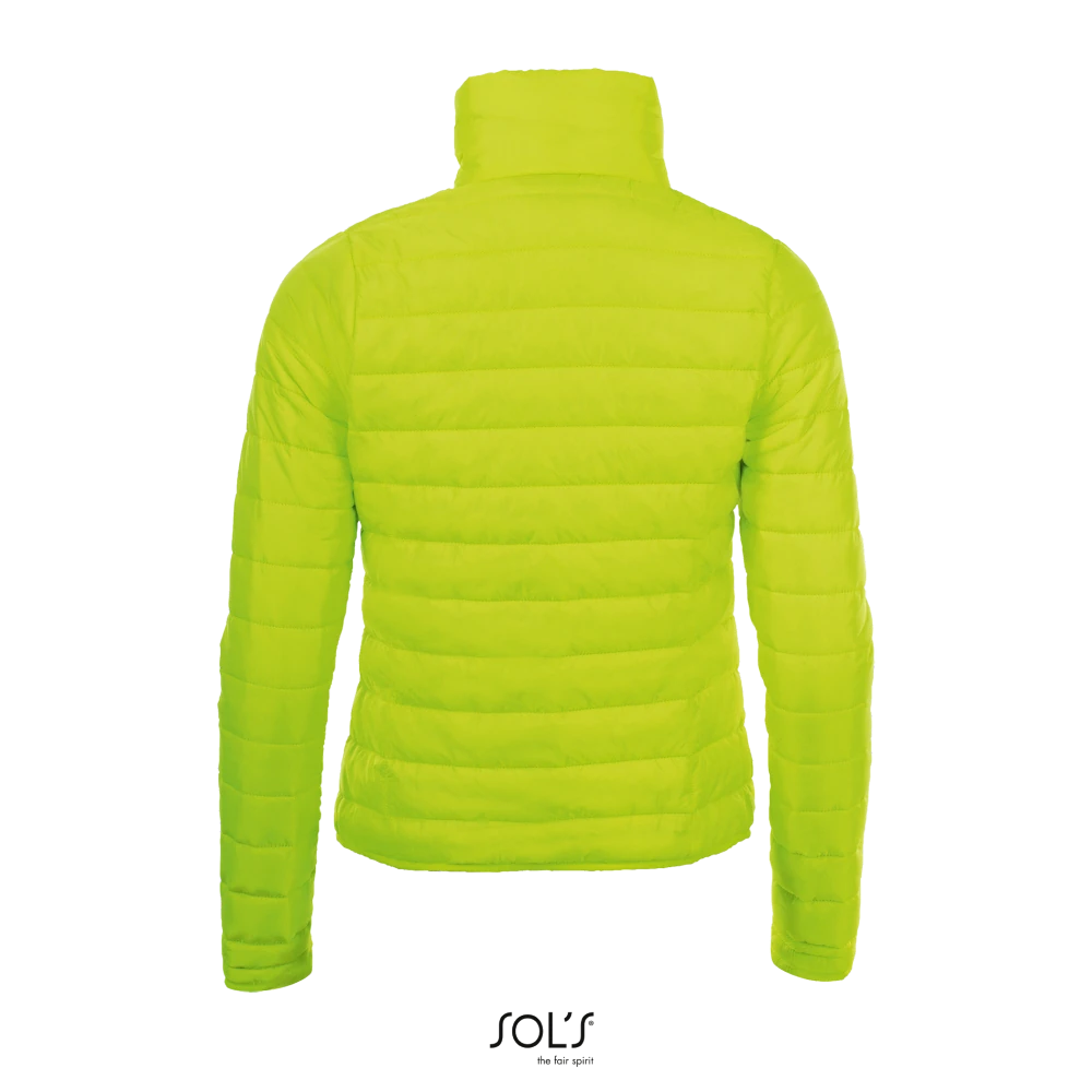 Φωτογραφία από πίσω από Ride Women - Γυναικείο ελαφρύ μπουφάν με επένδυση σε χρώμα Neon Lime