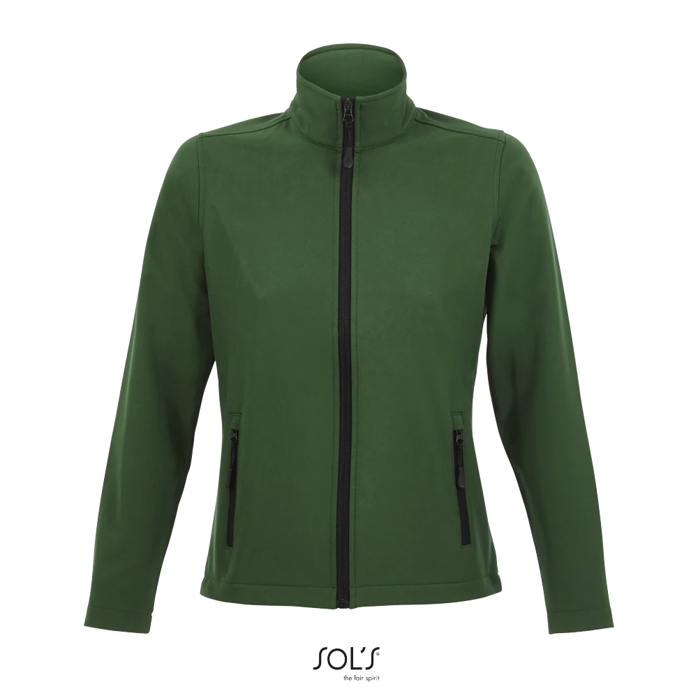 Φωτογραφία από μπροστά από Race Women - Γυναικείο softshell σε χρώμα Bottle Green