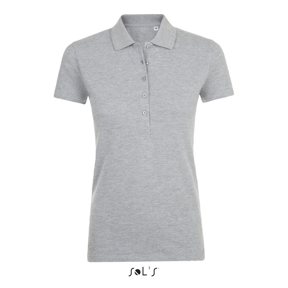 Φωτογραφία από μπροστά από Phoenix Women - Γυναικείο πόλο πικέ σε χρώμα Grey Melange