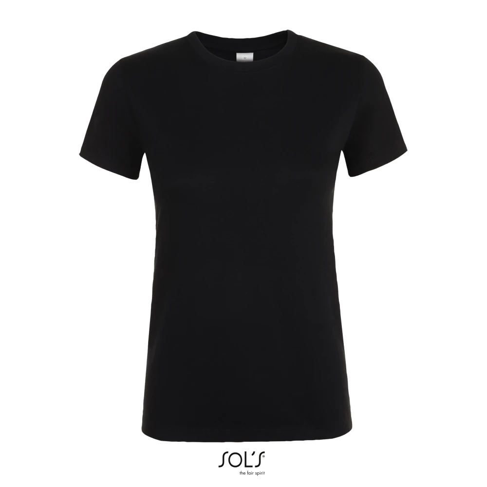 Φωτογραφία από μπροστά από Regent Women 3XL - Γυναικείο T-shirt σε χρώμα Deep Black