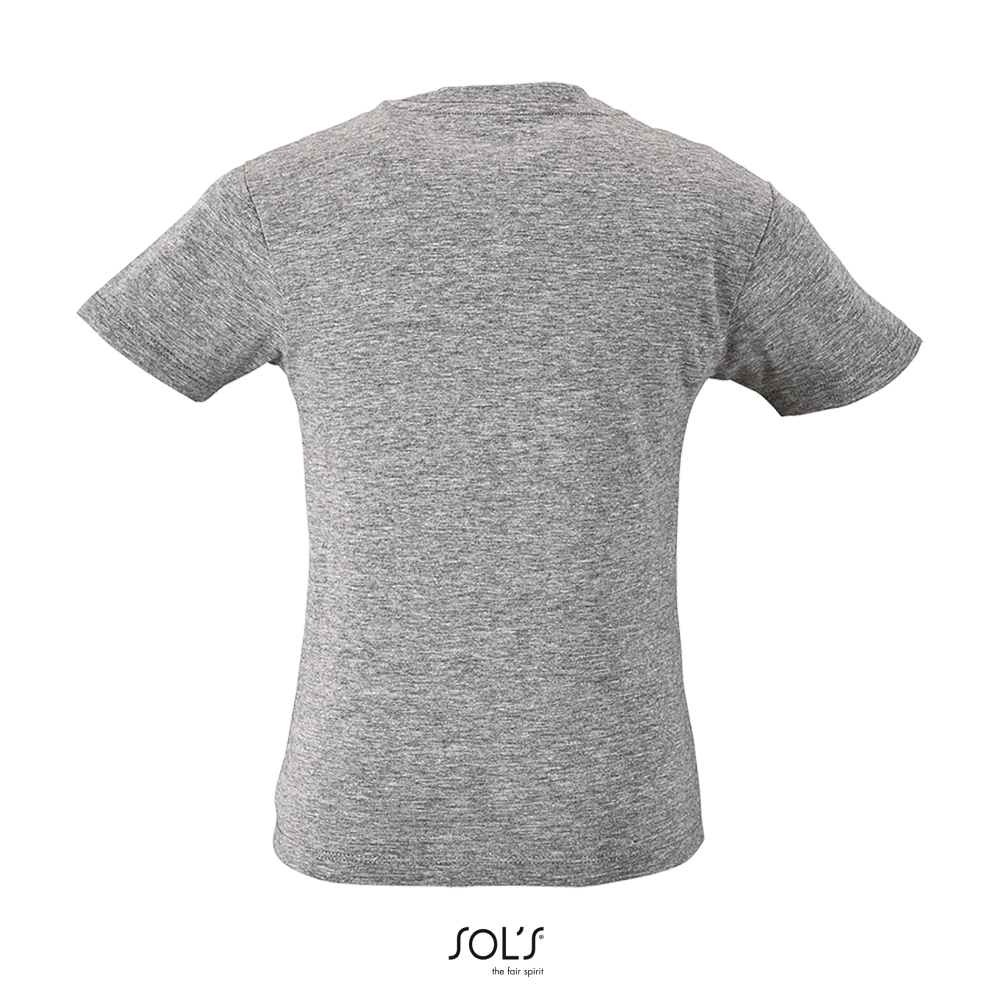 Φωτογραφία από πίσω από Milo Kids - Παιδικό οργανικό T-shirt σε χρώμα Grey Melange