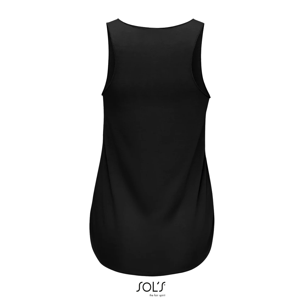 Φωτογραφία από πίσω από Jade - Γυναικείο ελαφρύ αμάνικο μπλουζάκι σε χρώμα Black