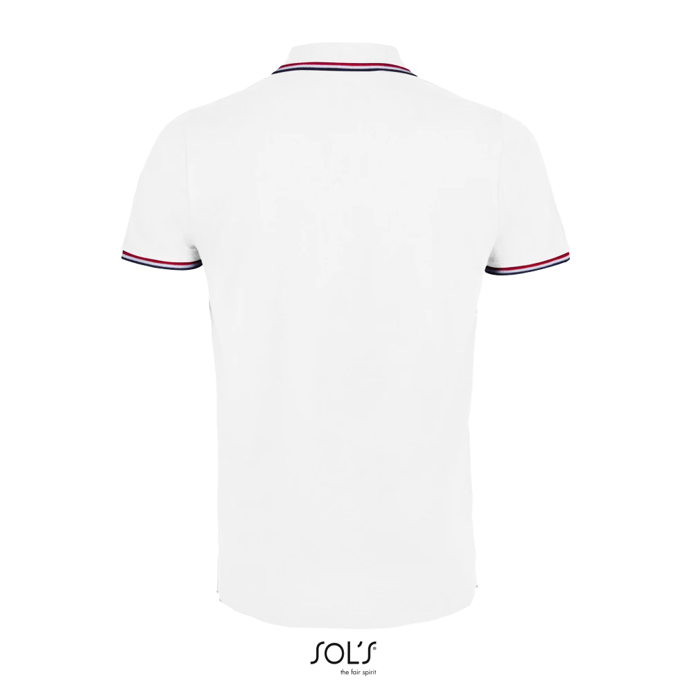 Φωτογραφία από πίσω από Prestige Men Λευκό 3XL - Ανδρικό πόλο σε χρώμα White