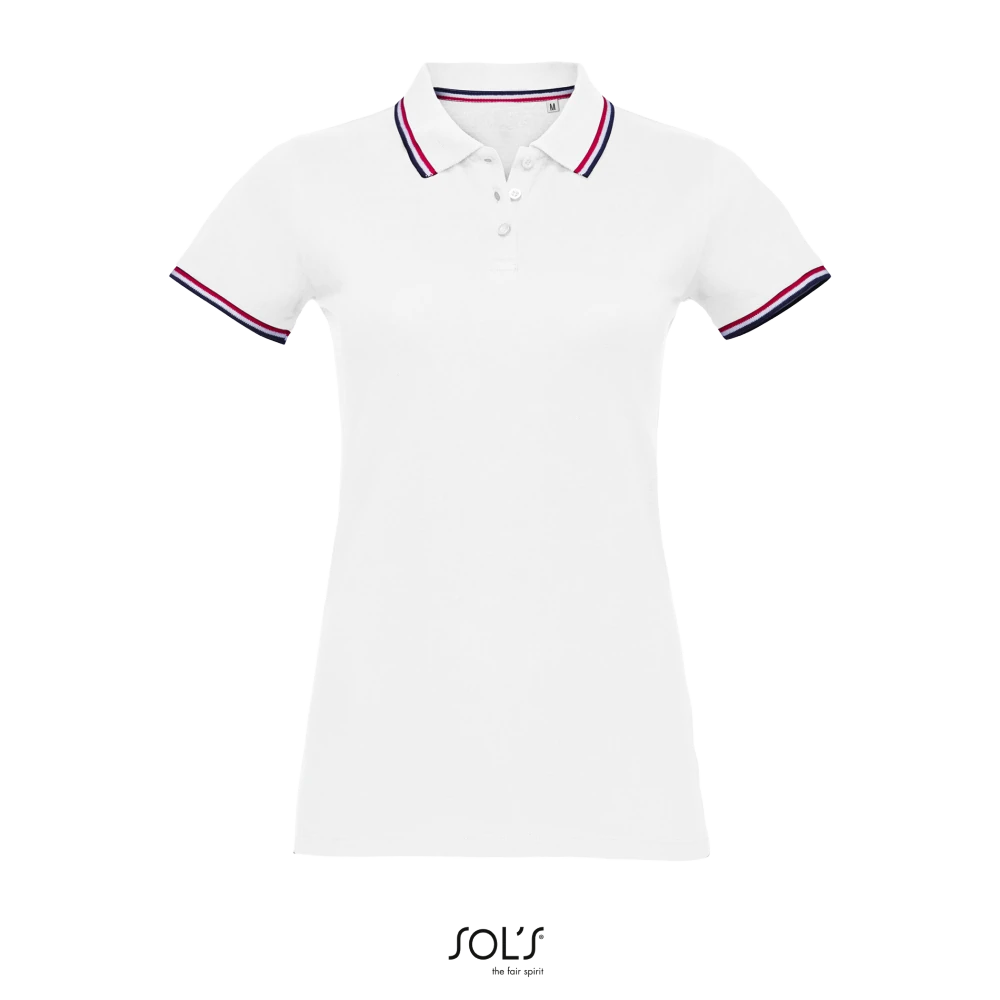 Φωτογραφία από μπροστά από Prestige Women Λευκό - Γυναικείο πόλο σε χρώμα White