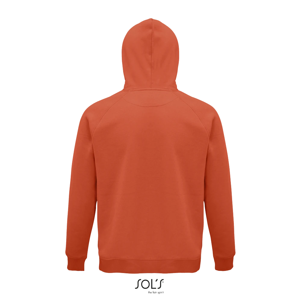 Φωτογραφία από πίσω από Stellar 3XL - Unisex φούτερ με κουκούλα σε χρώμα Burnt Orange