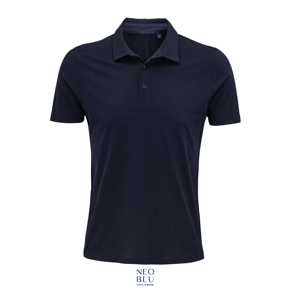 Φωτογραφία από μπροστά από Octave Men 3-4XL - Ανδρικό πόλο ζέρσεϊ σε χρώμα Night
