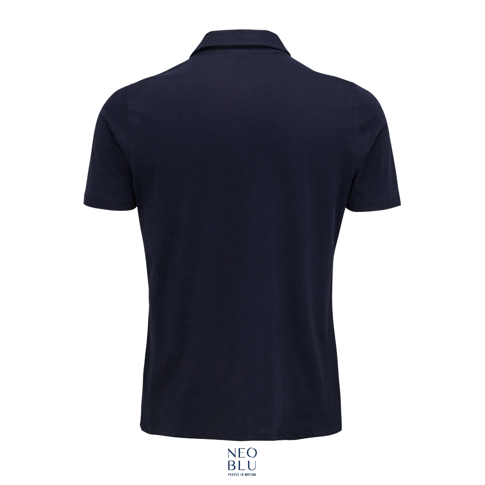 Φωτογραφία από πίσω από Octave Men 3-4XL - Ανδρικό πόλο ζέρσεϊ σε χρώμα Night