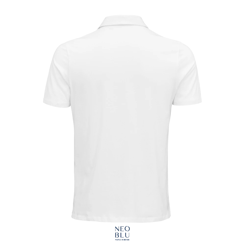Φωτογραφία από πίσω από Octave Men 3-4XL - Ανδρικό πόλο ζέρσεϊ σε χρώμα White Optic