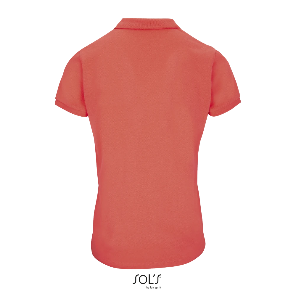 Φωτογραφία από πίσω από Planet Women - Γυναικείο οργανικό πόλο σε χρώμα Pop Orange