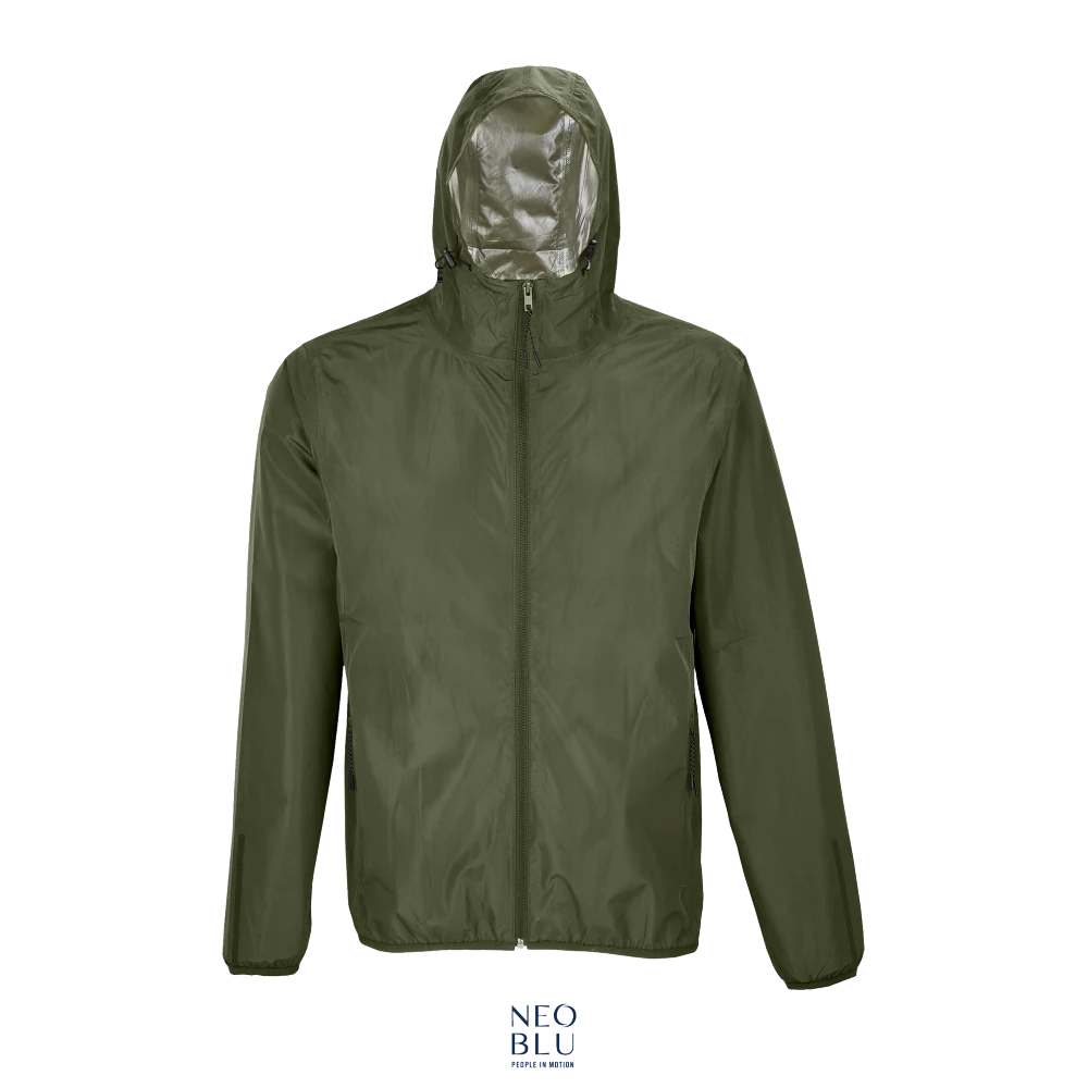 Φωτογραφία από μπροστά από Andrea 3XL - Unisex αντιανεμικό και αδιάβροχο σε χρώμα Deep Khaki