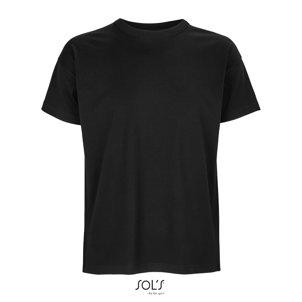 Φωτογραφία από μπροστά από Boxy Men - Ανδρικό oversized T-shirt σε χρώμα Deep Black