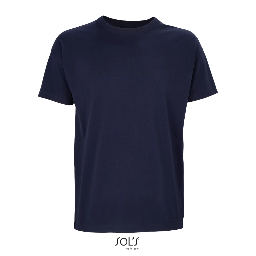 Φωτογραφία από μπροστά από Boxy Men - Ανδρικό oversized T-shirt σε χρώμα French Navy