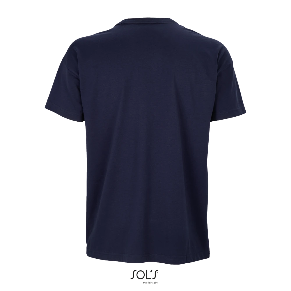 Φωτογραφία από πίσω από Boxy Men - Ανδρικό oversized T-shirt σε χρώμα French Navy