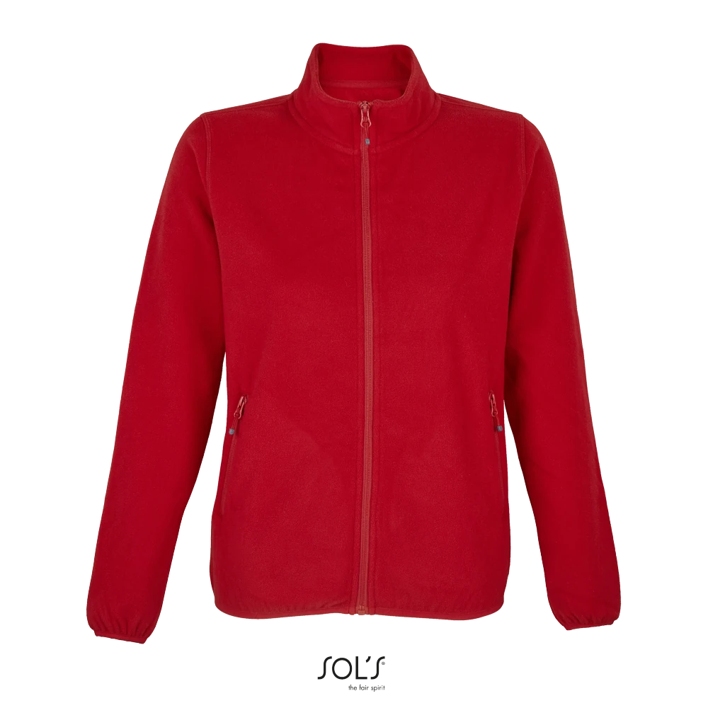 Φωτογραφία από μπροστά από Factor Women 3XL - Γυναικεία ζακέτα fleece σε χρώμα Red