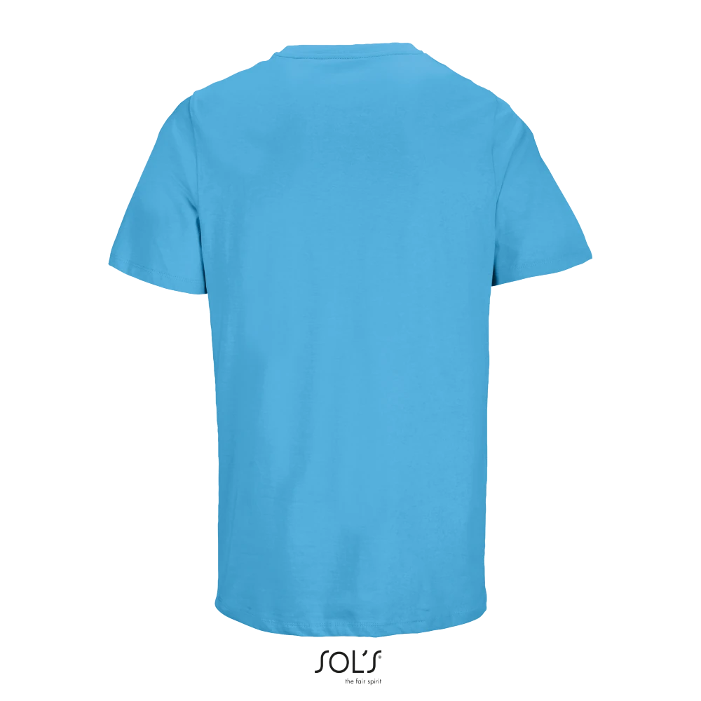 Φωτογραφία από πίσω από Legend 3XL - Unisex οργανικό T-shirt σε χρώμα Aqua