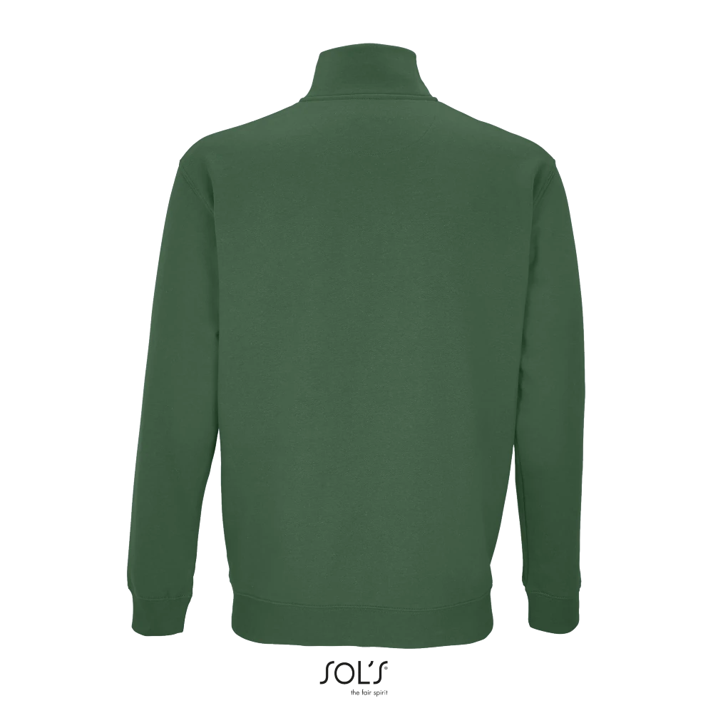 Φωτογραφία από πίσω από Conrad 4XL - Unisex μπλούζα φούτερ με φερμουάρ σε χρώμα Bottle Green