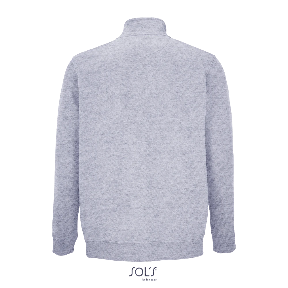 Φωτογραφία από πίσω από Cooper 4XL - Unisex ζακέτα φούτερ σε χρώμα Grey Melange