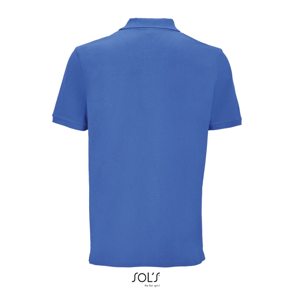 Φωτογραφία από πίσω από Pegase 3XL - Unisex οργανικό πόλο πικέ σε χρώμα Royal Blue