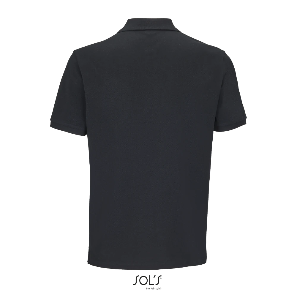 Φωτογραφία από πίσω από Pegase 4XL - Unisex οργανικό πόλο πικέ σε χρώμα Black
