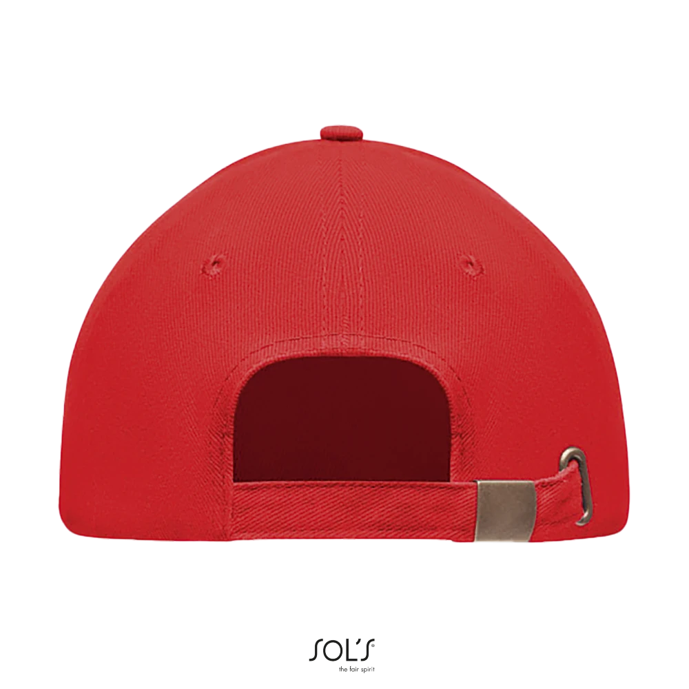 Φωτογραφία από πίσω από Tekapo - Εξάφυλλο καπέλο τζόκεϊ σε χρώμα Bright Red