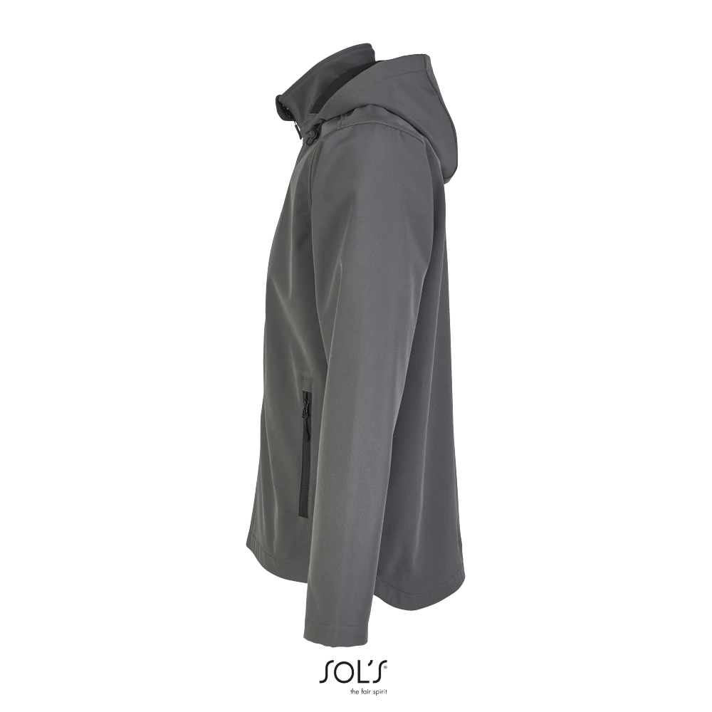 Φωτογραφία προφίλ από Race Hooded Men 4XL - Ανδρικό softshell τζάκετ με κουκούλα σε χρώμα Charcoal Grey