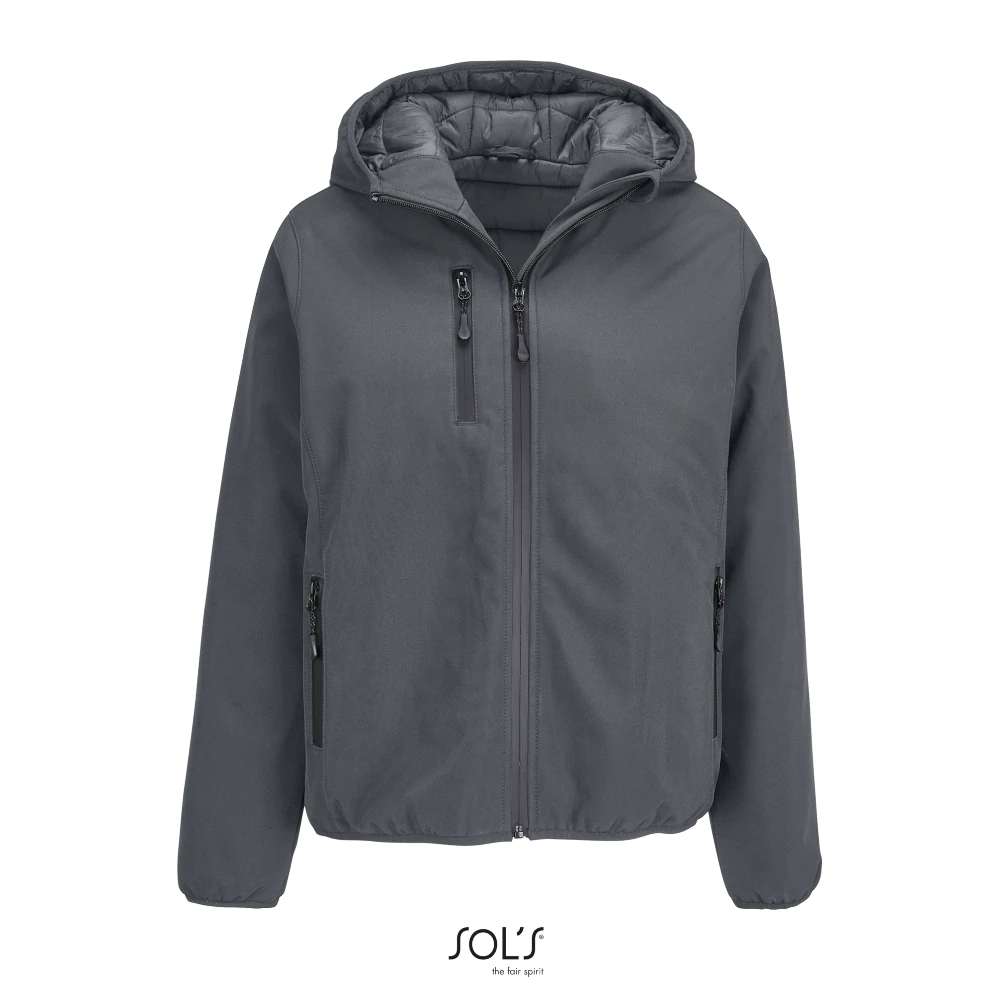 Φωτογραφία από μπροστά από Falcon Padded Women 3XL - Γυναικείο softshell σε χρώμα Charcoal Grey