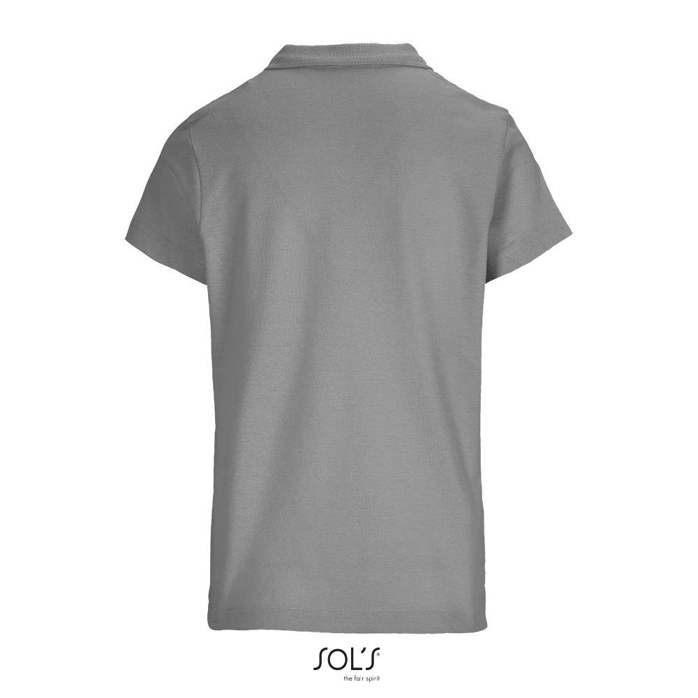 Φωτογραφία από πίσω από Pulse Women - Γυναικείο πόλο πικέ σε χρώμα Grey Melange