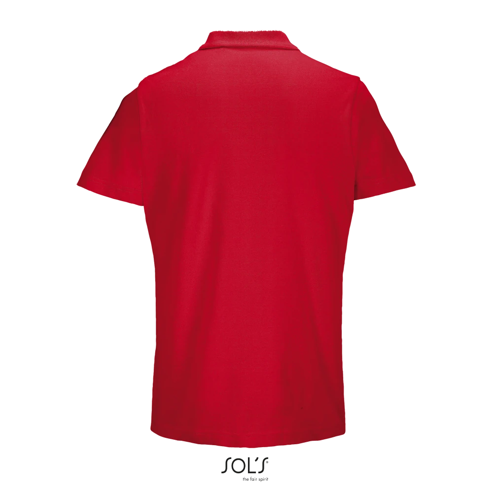 Φωτογραφία από πίσω από Pulse 4-5XL - Unisex πόλο πικέ σε χρώμα Red