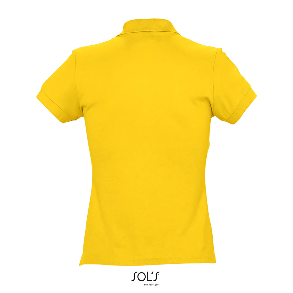 Φωτογραφία από πίσω από Passion - Γυναικείο πόλο πικέ σε χρώμα Gold