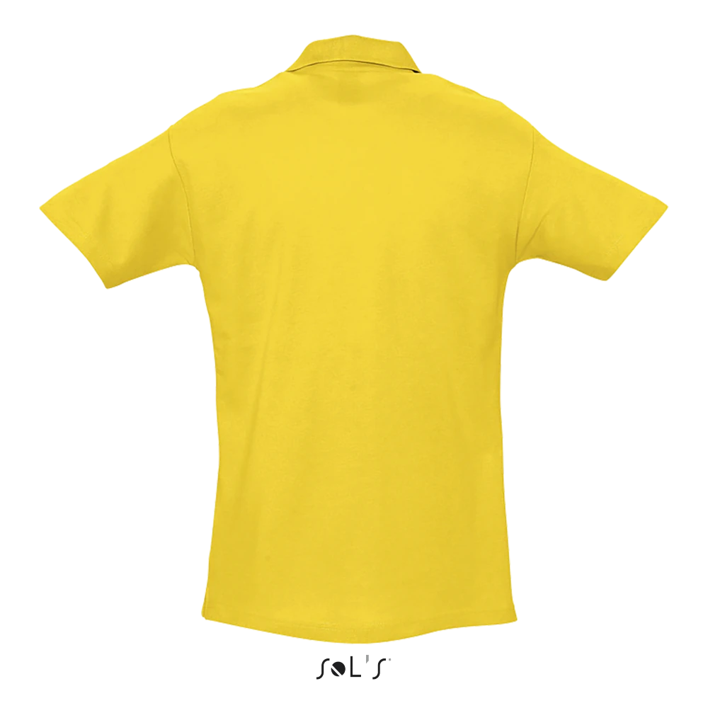 Φωτογραφία από πίσω από Spring II - Ανδρικό πόλο πικέ σε χρώμα Gold