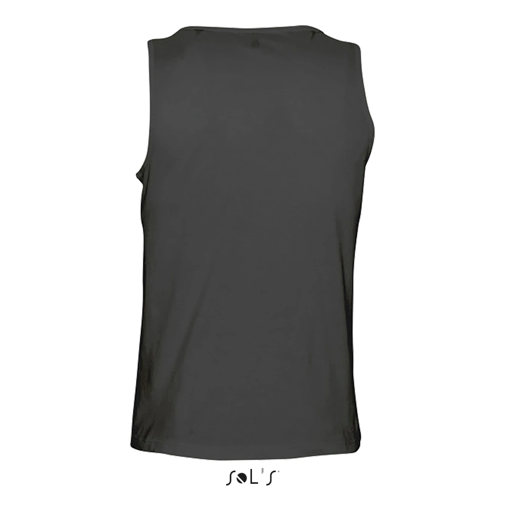 Φωτογραφία από πίσω από Justin 4-5XL - Ανδρικό αμάνικο μπλουζάκι σε χρώμα Deep Black