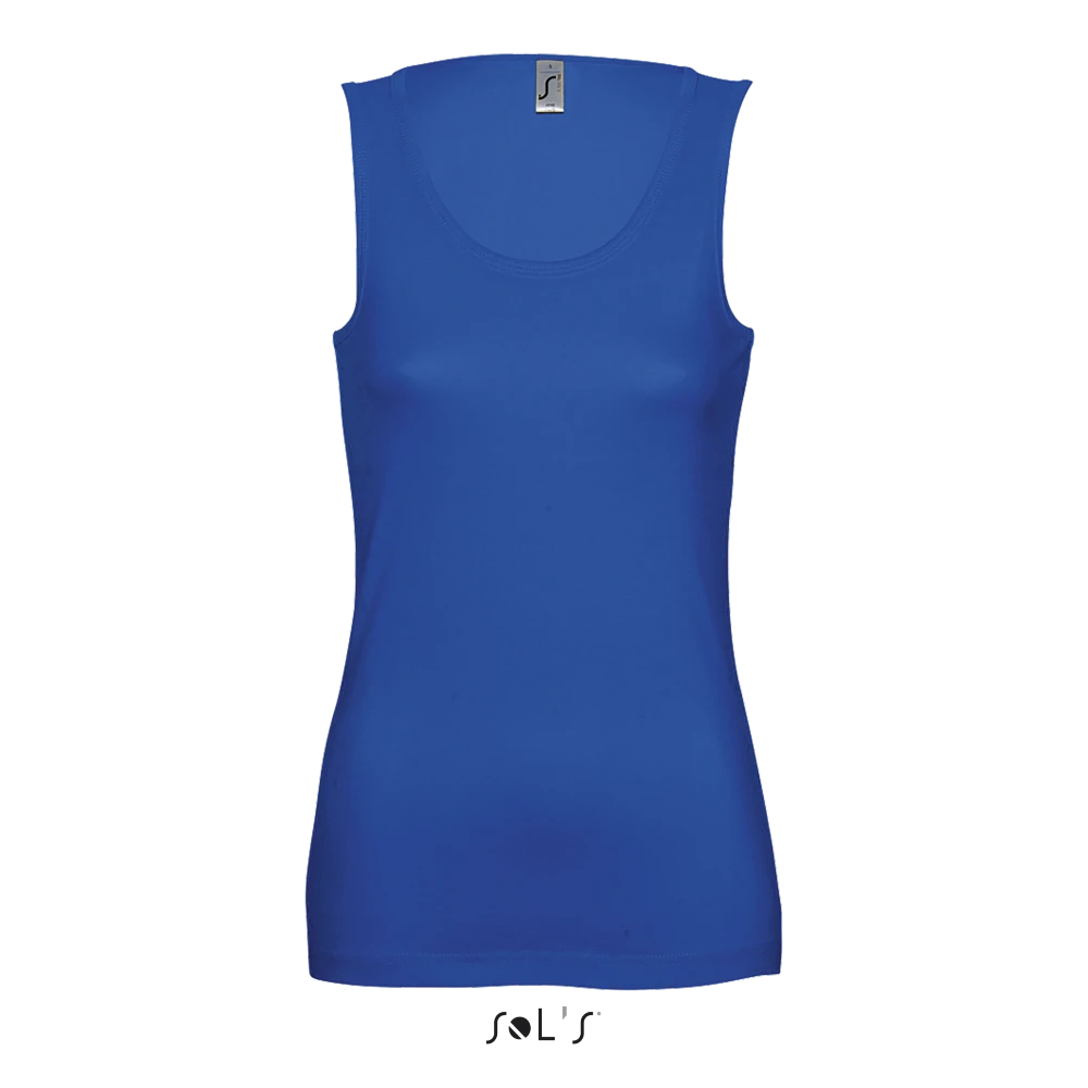 Φωτογραφία από μπροστά από Jane - Γυναικείο αμάνικο μπλουζάκι σε χρώμα Royal Blue