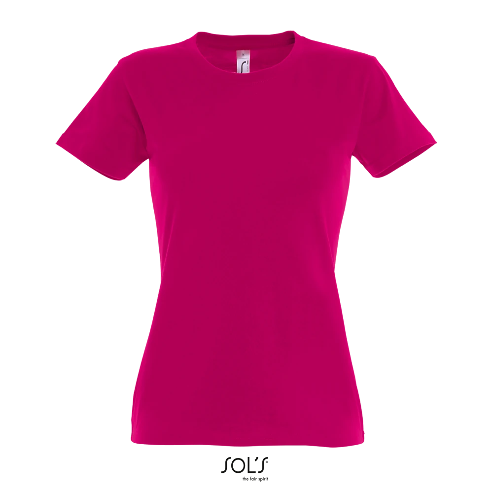 Φωτογραφία από μπροστά από Imperial Women - Γυναικείο T-shirt σε χρώμα Fuchsia