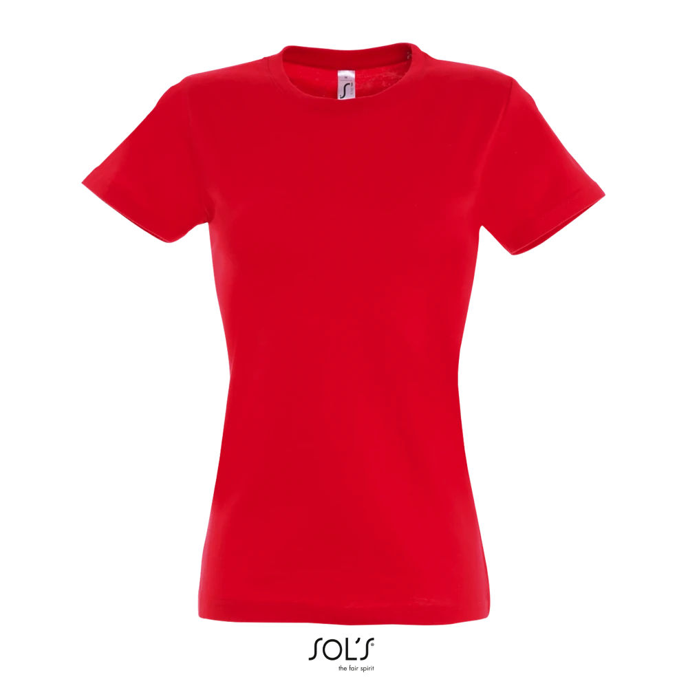 Φωτογραφία από μπροστά από Imperial Women 3XL - Γυναικείο T-shirt σε χρώμα Red