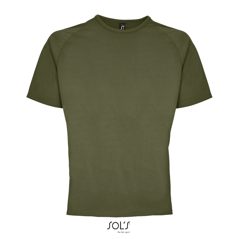 Φωτογραφία από μπροστά από Sporty - Ανδρικό αθλητικό T-shirt σε χρώμα Army