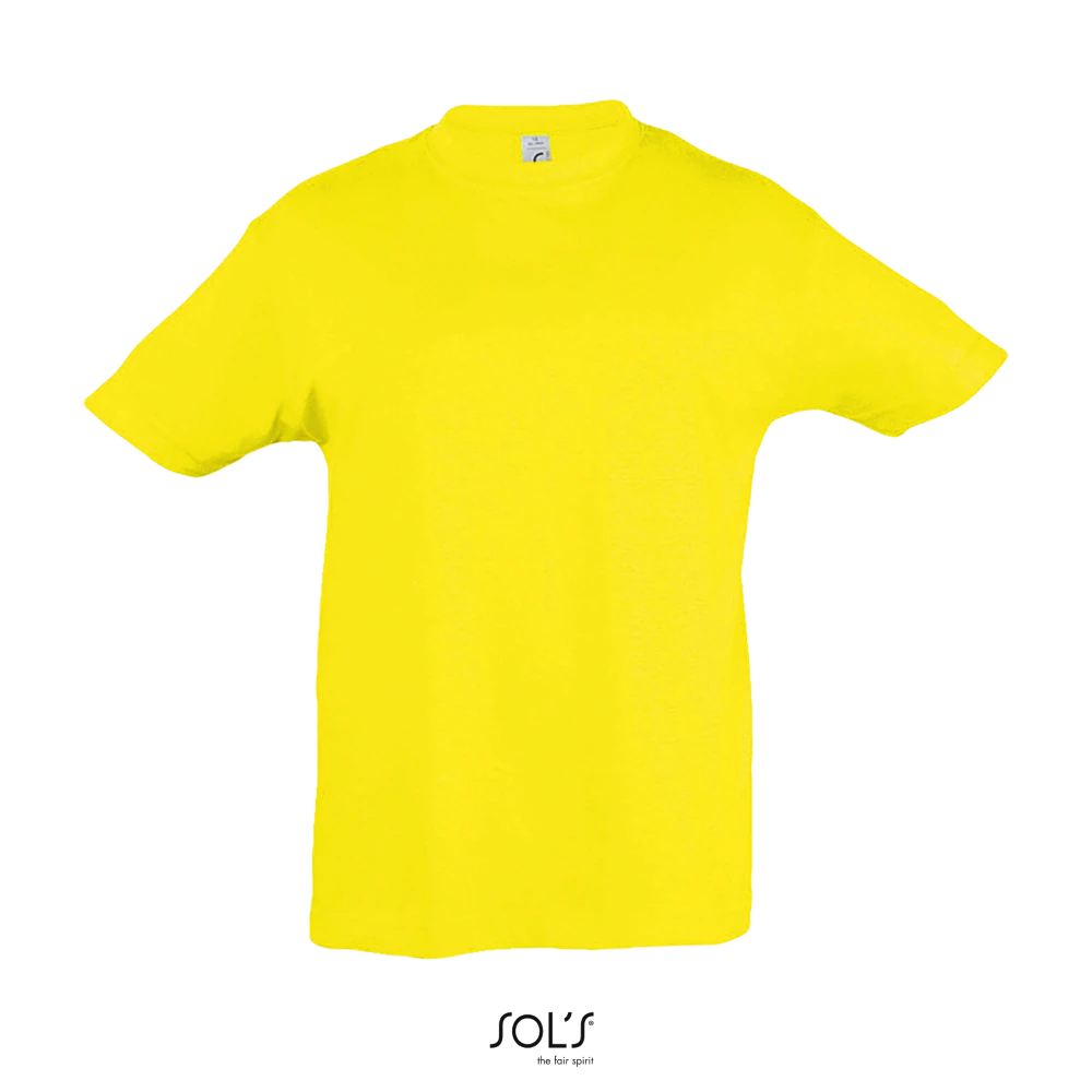 Φωτογραφία από μπροστά από Regent Kids - Παιδικό T-shirt σε χρώμα Lemon